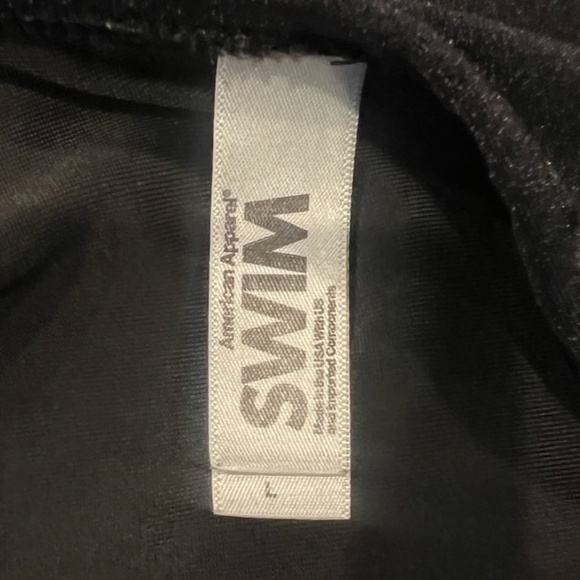 AMERICAN APPAREL SWIM WOMEN’S HIGH-RISE BIKINI BOTTOMS, SIZE LARGE, BLACK - Picture 5 of 5